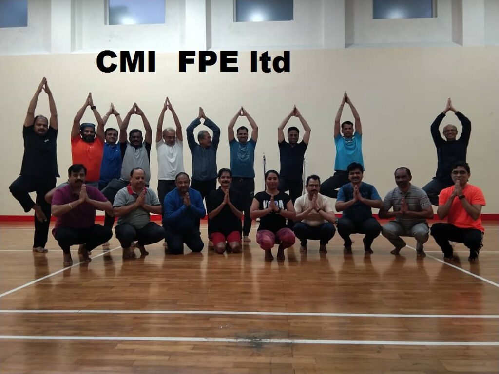 CMI FPE ltd Yoga session for Annual senior leadership meet